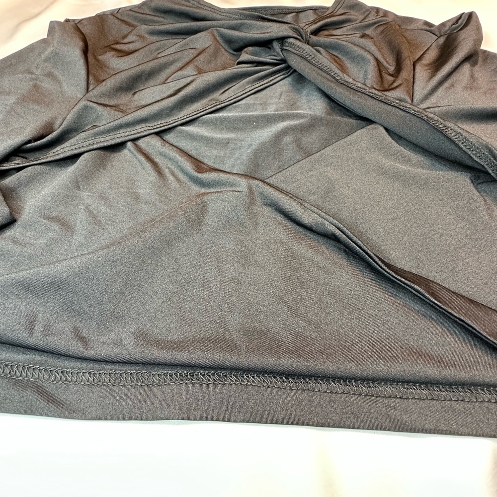 SHEIN crop going out shirt